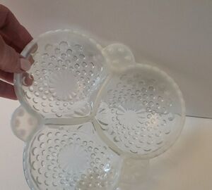 Clear Glass Divided Serving Dish